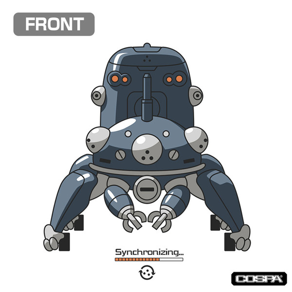 タチコマと同期中 Tシャツ Ver.2.0