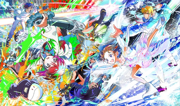 つるまいかだ描き下ろし『メダリスト』×『機動戦士Gundam GQuuuuuuX』イラスト