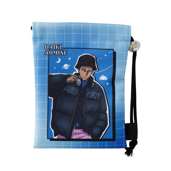 TVアニメ『黒子のバスケ』「青峰大輝 KUROCORZET meets Y2K ショッパー風巾着ポーチ」（C）藤巻忠俊／集英社・黒子のバスケ製作委員会