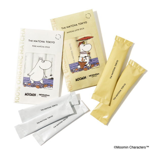 ニュウマン新宿×『ムーミン』　THE MATCHA TOKYO「PURE MATCHA STICK」と「MATCHA LATTE STICK」（C）Moomin Characters