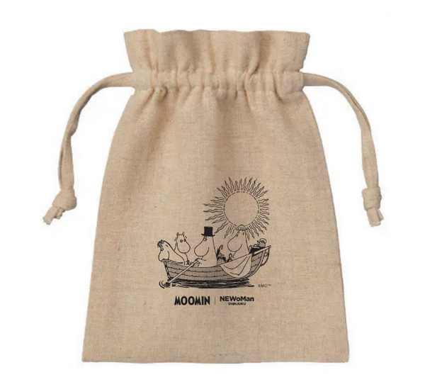 ニュウマン新宿×『ムーミン』コラボノベルティ「コットンリネン巾着」（C）Moomin Characters