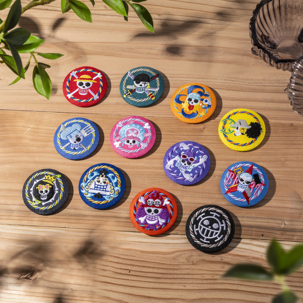 【ワンピース 刺繍缶バッジ Vol.2（全12種）】
