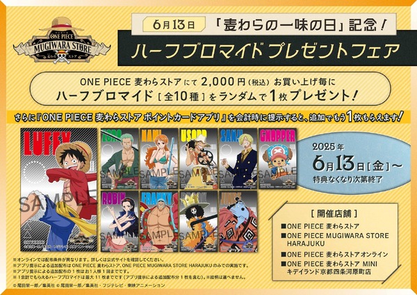 【ハーフブロマイドプレゼントフェア】