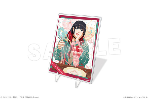 TV アニメ『WIND BREAKER』お誕生日イラストの「パネルスタンドmini　椿野佑」（C）にいさとる・講談社／WIND BREAKER Project