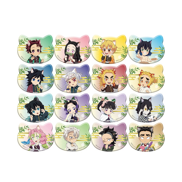 「アニメ『鬼滅の刃』-特別任務発生！ナンジャタウンニ潜入セヨ！- 其の弐」ミニゲーム 特別任務賞：ねこ型缶バッジ（C）吾峠呼世晴／集英社・アニプレックス・ufotable