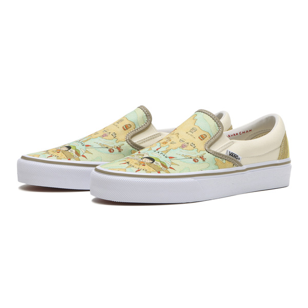 Vans x MOMOKO SAKURA「SLIP-ON（CHIZU/NATURAL）」（C）さくらももこ（C）さくらプロダクション