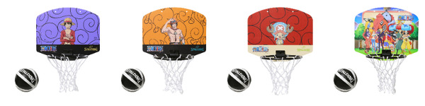 スポルディング『ONE PIECE』コラボレーションシリーズ「マイクロミニ ゴムゴムの実、メラメラの実、ヒトヒトの実、麦わらの一味」（C）O／S・F・T