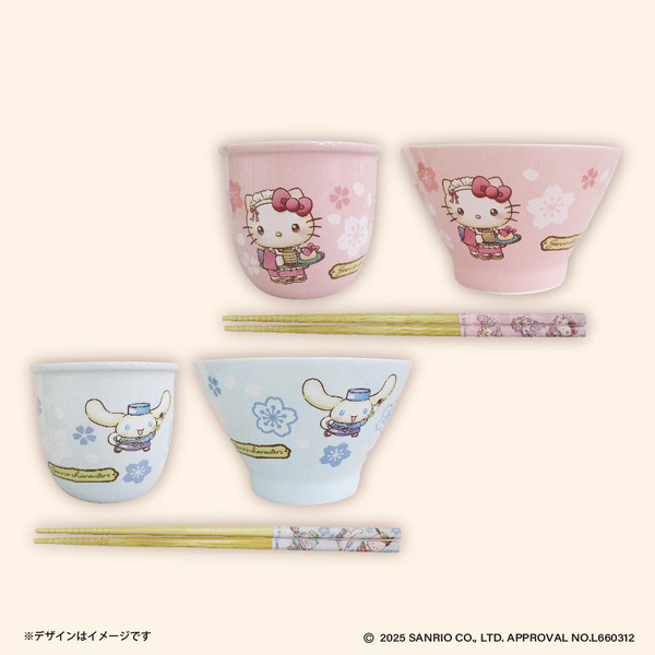 サンリオキャラクターズ　和菓子ティータイム　和食器セット　～ＧｉＧＯ限定～