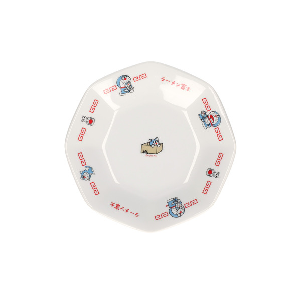 ドラえもん未来デパートオリジナル カムカムキャットフードを食べた猫 八角皿