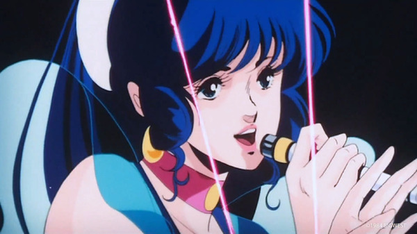 ビッグマック「明日も 笑おう あの頃も今も」篇『超時空要塞マクロス 愛・おぼえていますか』シーン（C）1984 BIGWEST