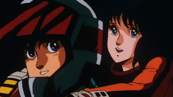 ビッグマック「明日も 笑おう あの頃も今も」篇『超時空要塞マクロス 愛・おぼえていますか』シーン（C）1984 BIGWEST