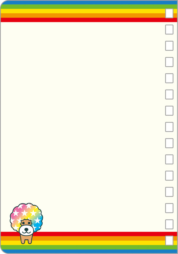 「シールノート アフロ犬」（C）2025 SAN-X CO., LTD. ALL RIGHTS RESERVED.