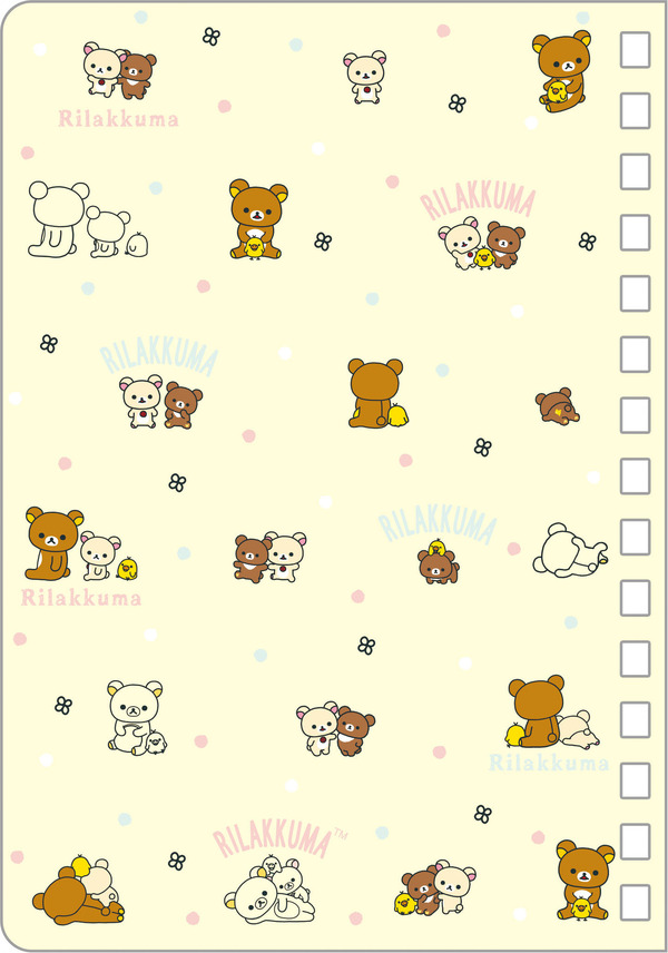 「シールノート リラックマ」（C）2025 SAN-X CO., LTD. ALL RIGHTS RESERVED.