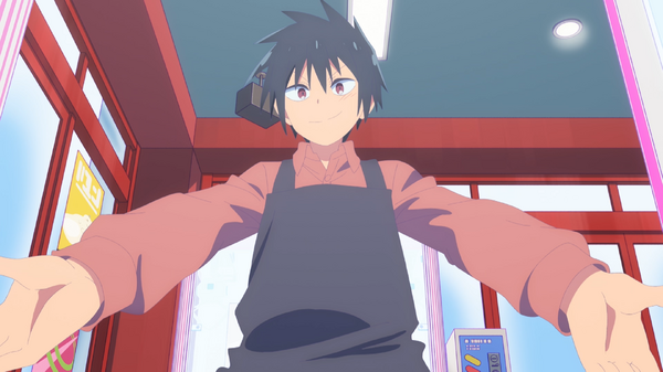 『ゲーセン少女と異文化交流』第1話「Boy Meets the Game Centre Girl」先行場面カット（C）安原宏和／KADOKAWA／ゲーセン少女と異文化交流会