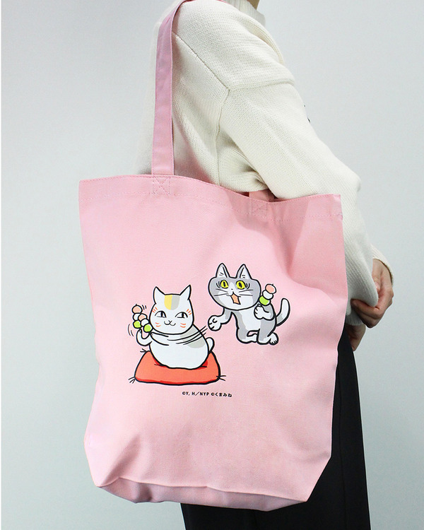TVアニメ『夏目友人帳』ニャンコ先生×仕事猫「ちょこっとセレクト トートバッグ」（C）緑川ゆき・白泉社/「夏目友人帳」製作委員会（C）くまみね工房