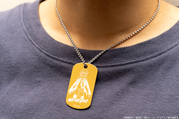 印鑑はんこSHOPハンコズ「僕のヒーローアカデミア プレミアムドッグタグ」使用例（C）堀越耕平／集英社・僕のヒーローアカデミア製作委員会