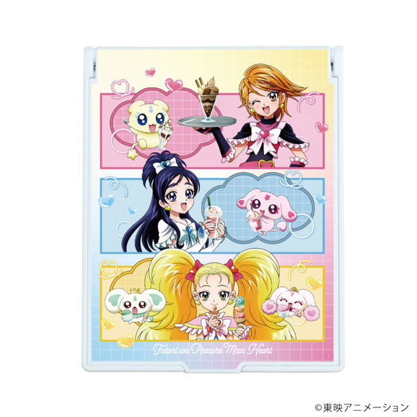 「GiGOコラボカフェ　ふたりはプリキュア Max Heart」デカキャラミラー（C）東映アニメーション（C）GENDA GiGO Entertainment Inc. All rights reserved.