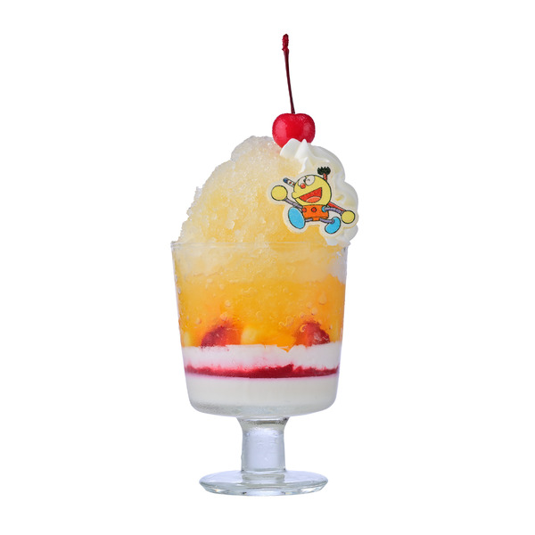 ひんやりシュワっと！かき氷パフェ コロ助(ぽんかん＆パッションフルーツ味)