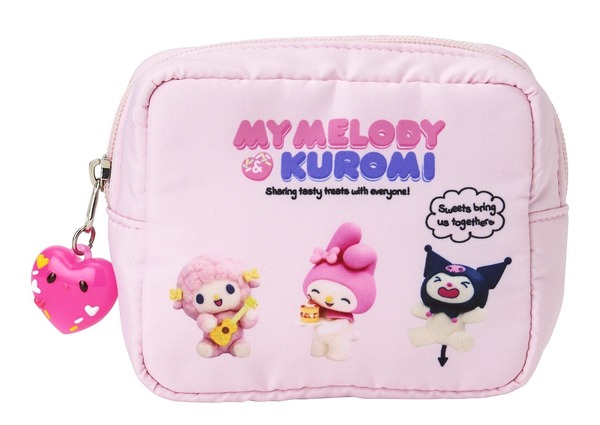 「Netflixオリジナルアニメ My Melody ＆ Kuromiデザインシリーズ」ポーチ（C）Netflix. Used with permission.（C）2025 SANRIO CO.,LTD.
