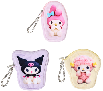 「Netflixオリジナルアニメ My Melody ＆ Kuromiデザインシリーズ」パスケース各種（C）Netflix. Used with permission.（C）2025 SANRIO CO.,LTD.