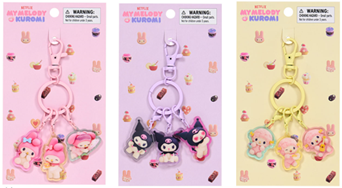「Netflixオリジナルアニメ My Melody ＆ Kuromiデザインシリーズ」アクリルキーホルダー各種（C）Netflix. Used with permission.（C）2025 SANRIO CO.,LTD.