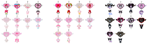 マイメロディ＆クロミの歴代デザイン「シークレットチャーム」（C）Netflix. Used with permission.（C）2025 SANRIO CO.,LTD.