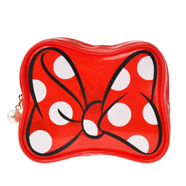 ディズニーストア「ミニー ポーチ リボン MINNIE’S DOT RIBBON」（C）Disney