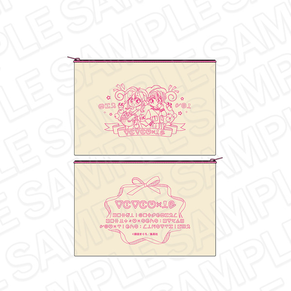 キャンバスフラットポーチ