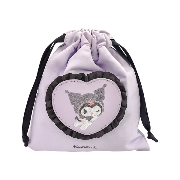 マイメロディ＆クロミ「エンジェルシリーズ」巾着　エンジェル　クロミ20th（C）2025 SANRIO CO., LTD. APPROVAL NO. L662014