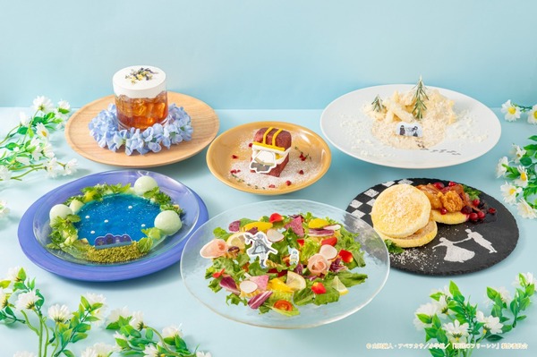 「葬送のフリーレンカフェ ～Flower Garden～」豊富なメニュー（C）山田鐘人・アベツカサ/小学館/「葬送のフリーレン」製作委員会