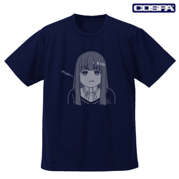 TVアニメ『葬送のフリーレン』「フェルン フェイス ドライTシャツ NAVY」（C）山田鐘人・アベツカサ／小学館／「葬送のフリーレン」製作委員会