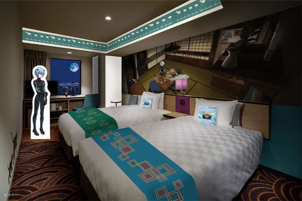 サンシャインシティプリンスホテル『エヴァンゲリオン』コラボのコンセプトルーム（鈴原家）（C）カラー