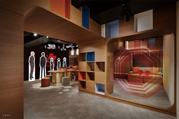 サンシャインシティプリンスホテル『エヴァンゲリオン』コラボのコンセプトラウンジ（NERV部屋）（C）カラー