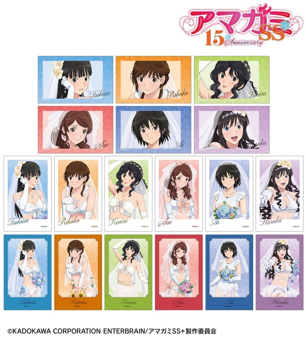 描き下ろし ウェディング水着ver. トレーディングインスタントカメラ風イラストカード