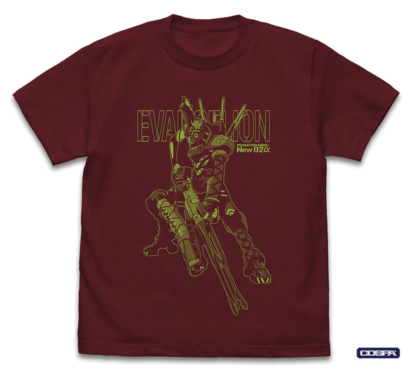 コスパ「エヴァンゲリオン新2号機α Tシャツ BURGUNDY」（C）カラー