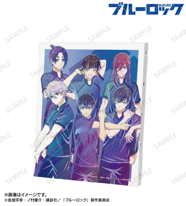 描き下ろし 集合 試合前の準備中ver. Ani-Art clear label キャンバスボード