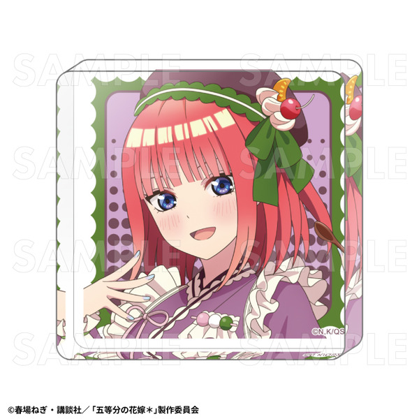 「五等分の花嫁＊　アクリルミニブロック【中野二乃】和パフェドレスver.」（C）春場ねぎ・講談社／「五等分の花嫁＊」製作委員会