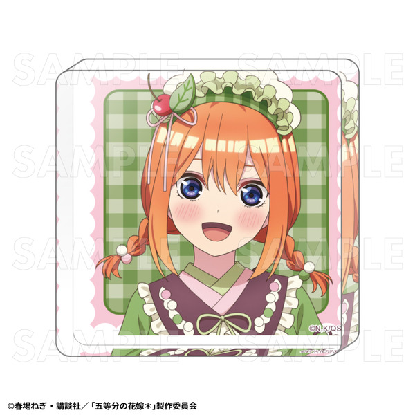 「五等分の花嫁＊　アクリルミニブロック【中野四葉】和パフェドレスver.」（C）春場ねぎ・講談社／「五等分の花嫁＊」製作委員会