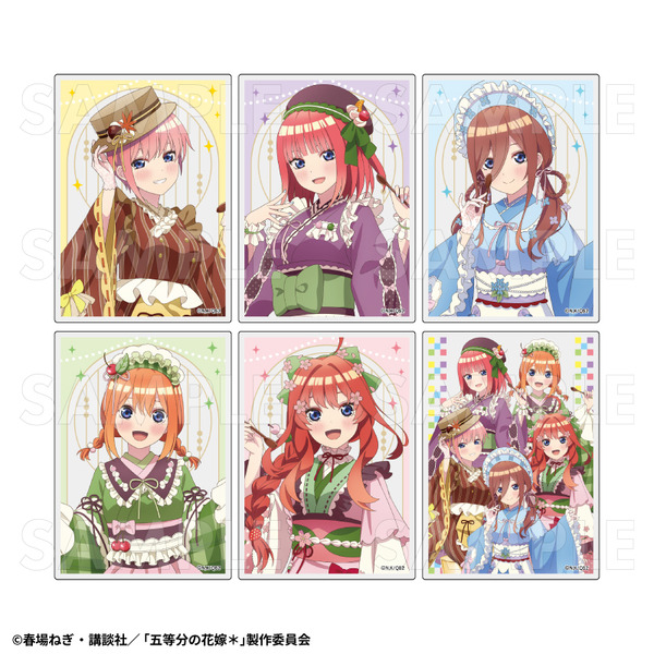 「五等分の花嫁＊　トレーディングアクリルカード 和パフェドレスver.」（C）春場ねぎ・講談社／「五等分の花嫁＊」製作委員会