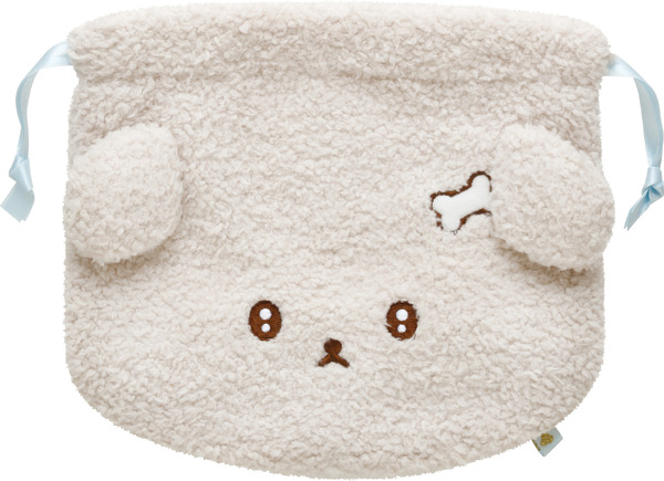 いしよわちゃん後輩ちゃん登場テーマ「ぬいぐるみ巾着　いしよわちゃん」（C）2025 SAN-X CO., LTD. ALL RIGHTS RESERVED.