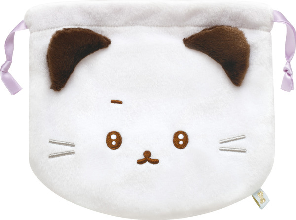 いしよわちゃん後輩ちゃん登場テーマ「ぬいぐるみ巾着　いしつよちゃん」（C）2025 SAN-X CO., LTD. ALL RIGHTS RESERVED.