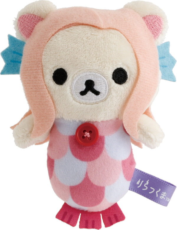 リラックマようかいハロウィン「コリラックマ（アマビエ）　てのりぬいぐるみ」（C）2025 SAN-X CO., LTD. ALL RIGHTS RESERVED.