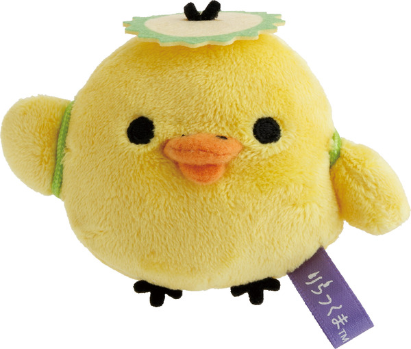 リラックマようかいハロウィン「キイロイトリ（カッパ）　てのりぬいぐるみ」（C）2025 SAN-X CO., LTD. ALL RIGHTS RESERVED.