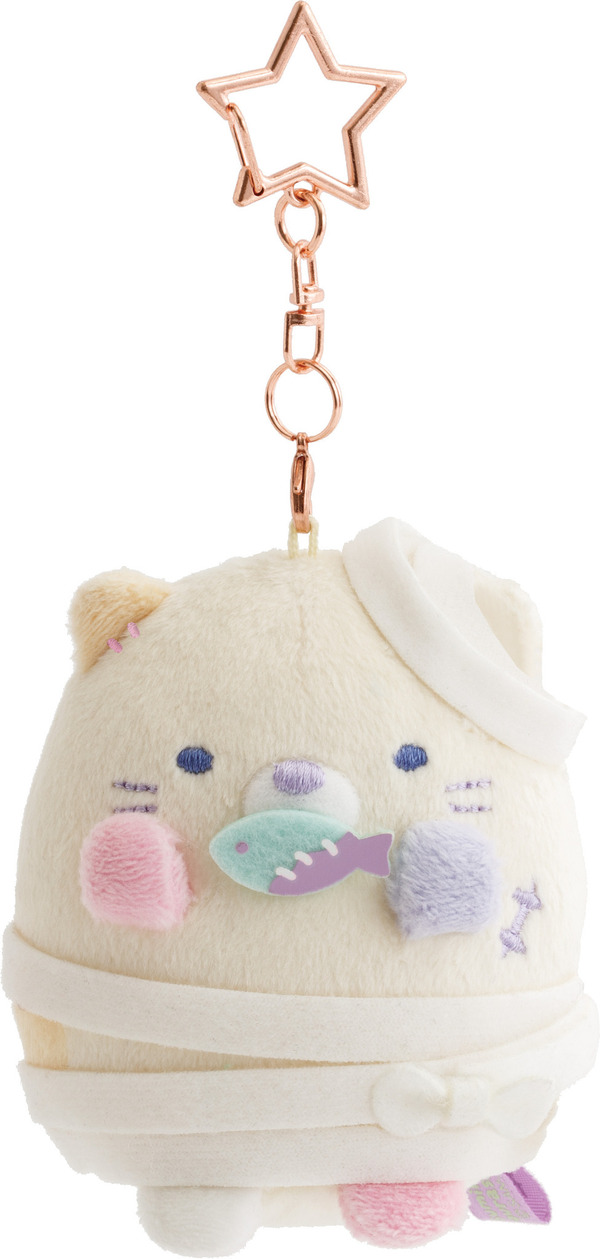 すみっコぐらし スプーキーハロウィン「ねこ　ぶらさげぬいぐるみ」（C）2025 SAN-X CO., LTD. ALL RIGHTS RESERVED.