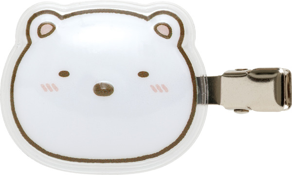 「しろくま　ぷくっと前髪クリップ」（C）2025 SAN-X CO., LTD. ALL RIGHTS RESERVED.