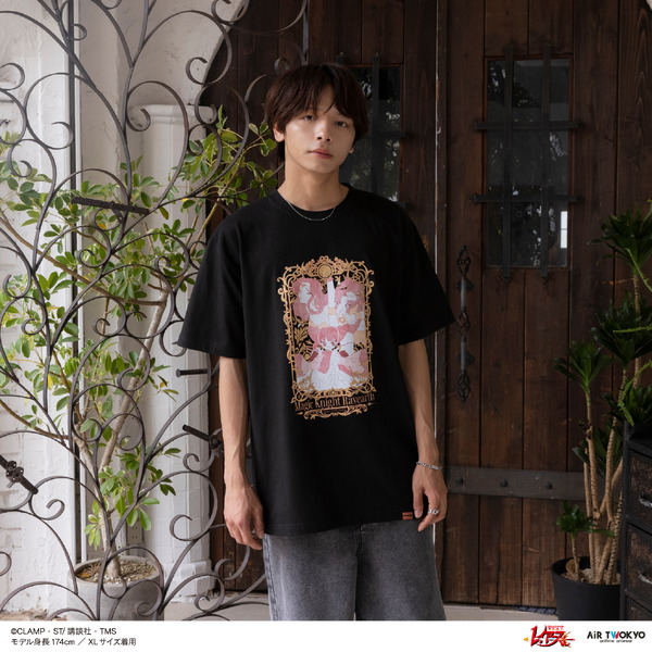 デコラティブTシャツ 4（アスカ＆タータ＆タトラ）ブラック