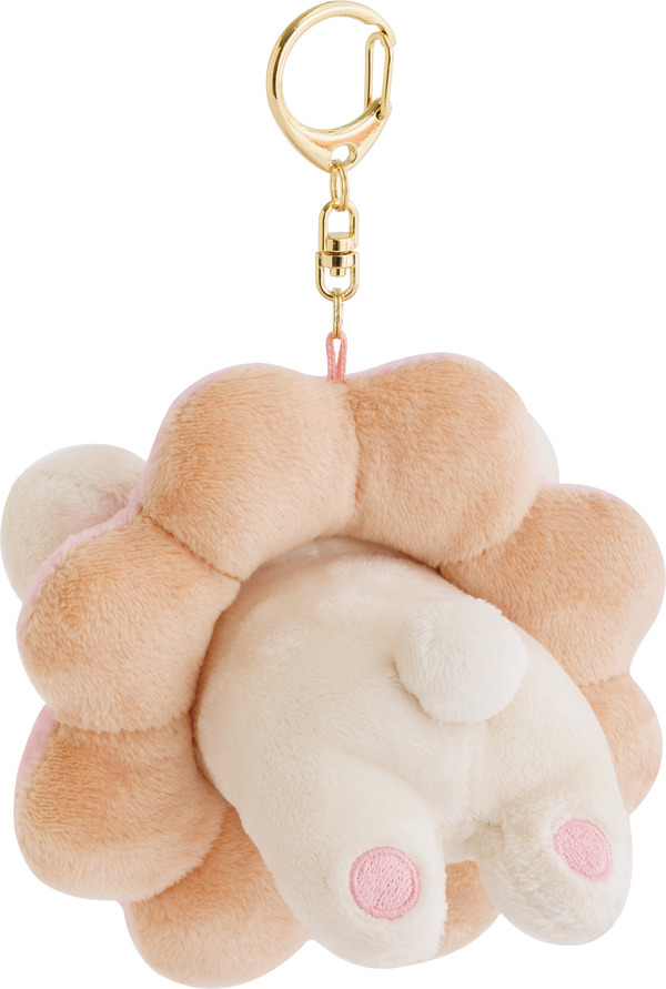 リラックマ×ミスタードーナツ「ぶらさげぬいぐるみ　コリラックマ（ポン・デ・ストロベリー）」（C）MISDO 25（C）SAN-X