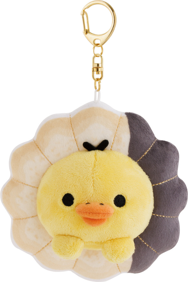 リラックマ×ミスタードーナツ「ぶらさげぬいぐるみ　キイロイトリ（エンゼルフレンチ）」（C）MISDO 25（C）SAN-X