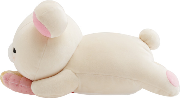 リラックマ×ミスタードーナツ「ドーナツまくまくクッション　コリラックマ（ストロベリーカスタードフレンチ）」（C）MISDO 25（C）SAN-X