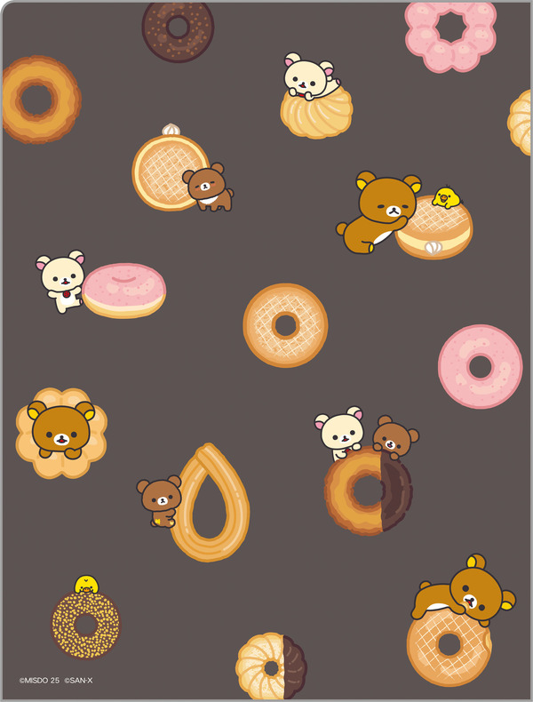 リラックマ×ミスタードーナツ「クリアホルダー10 ポケット」BACK（C）MISDO 25（C）SAN-X